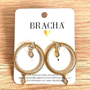 Radiant Gold and Silver Dangle Earrings